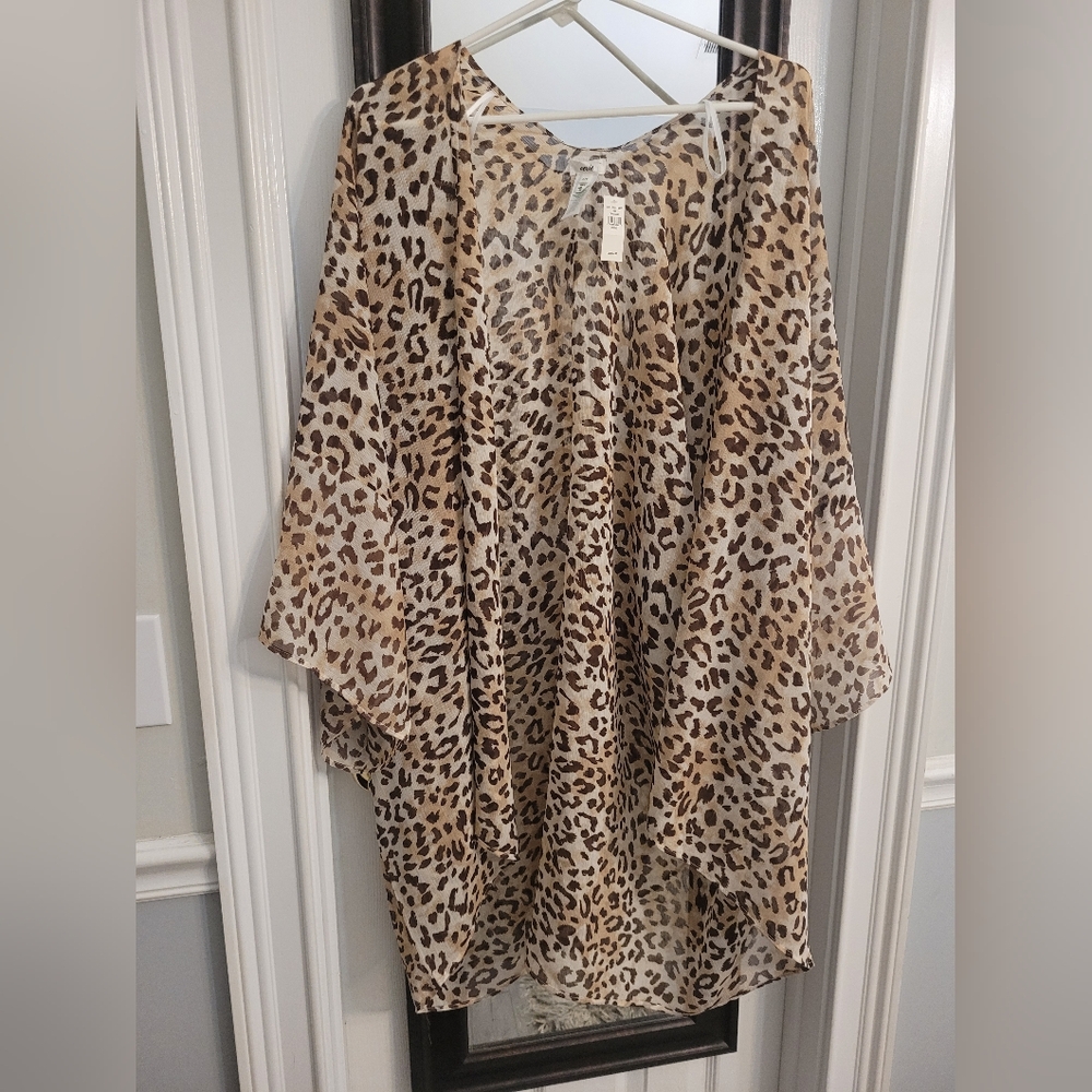 American Eagle Outfitters Brown and Black Swim Coverup